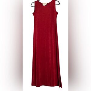 Norm Thompson Elegant Red Sleeveless Maxi Dress Size M/P
19”Chest  48” Long